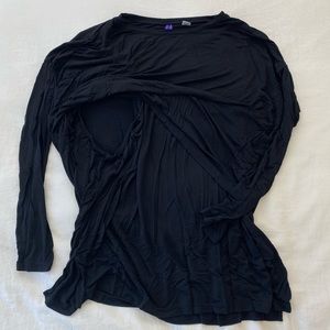Seraphine Nursing Top Black Size Large